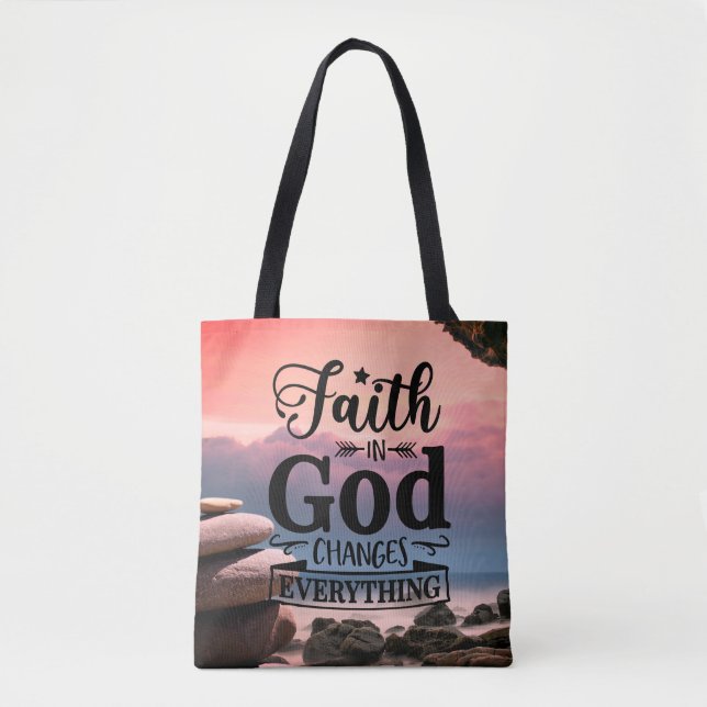 Bolso De Tela La fe cristiana en Dios (Anverso)