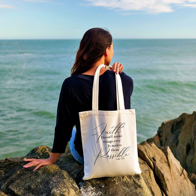 Bolso De Tela La fe hace posibles las cosas (Subido por el creador)