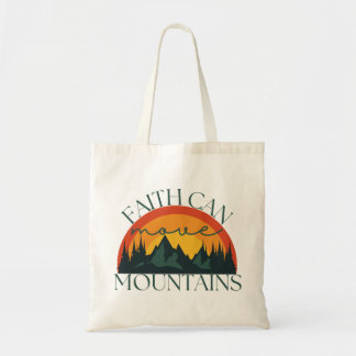 Bolso De Tela La fe puede mover montañas cristianas