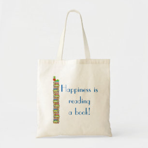 Bolso De Tela La felicidad es leer un libro