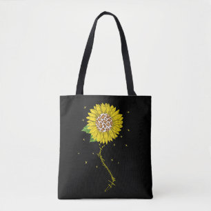 Bolso De Tela La felicidad es ser profesora floral de mamá