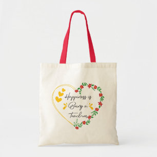 Bolso De Tela La felicidad es ser un profesor gracioso para los