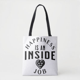 Bolso De Tela La felicidad es un trabajo interno