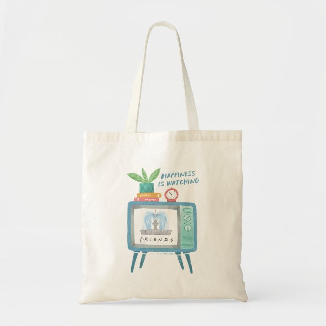 Bolso De Tela La felicidad es ver a los AMIGOS™ (Frente)