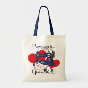 Bolso De Tela La felicidad está cosiendo