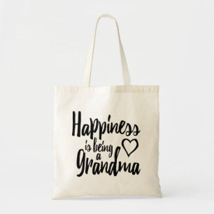 Bolso De Tela La felicidad está siendo un corazón de la abuela