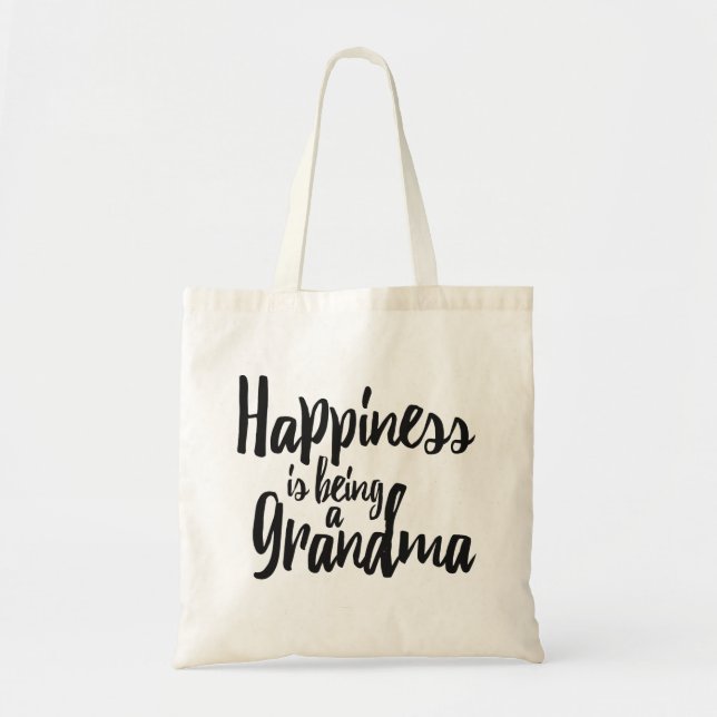 Bolso De Tela La felicidad está siendo una abuela (Frente)