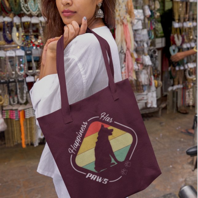 Bolso De Tela La felicidad tiene diseño de garras (Subido por el creador)