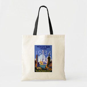 Bolso De Tela La feria 1934 de mundo de Chicago