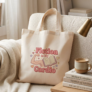 Bolso De Tela La ficción es mi cardio - Divertido amante de los