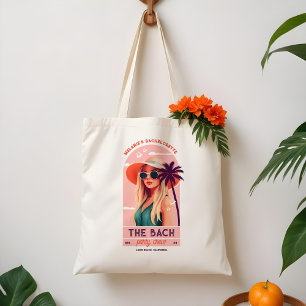 Bolso De Tela La fiesta de la Bachelorette, retro, de la tripula