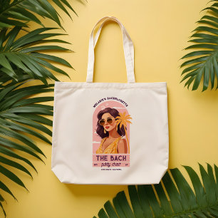 Bolso De Tela La fiesta de la Bachelorette, retro, de la tripula