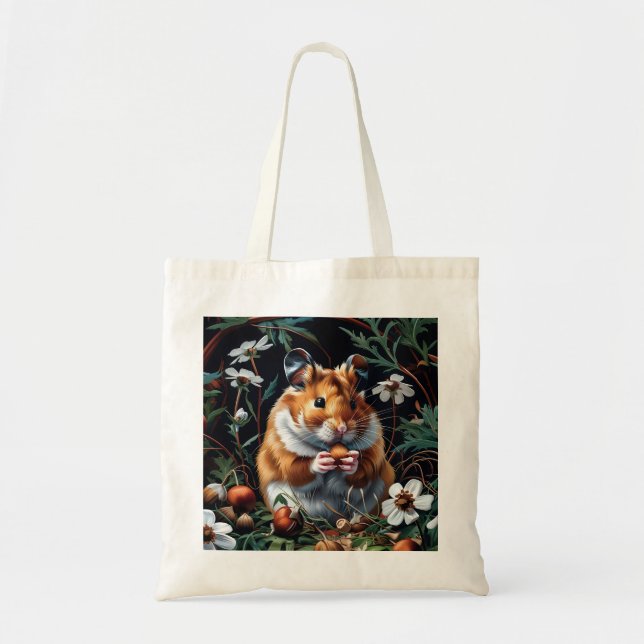 Bolso De Tela La fiesta de otoño de Hamster (Frente)