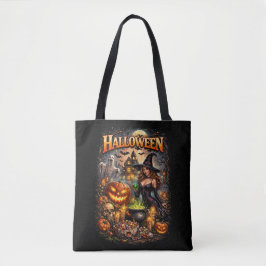 Bolso De Tela La fiesta nocturna de la bruja