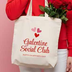 Bolso De Tela La fiesta personalizada de Galentine favorece rega