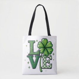 Bolso De Tela La flor de la música ambiental St. Patrick's Day L