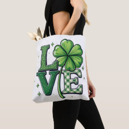 Bolso De Tela La flor de la música ambiental St. Patrick's Day L