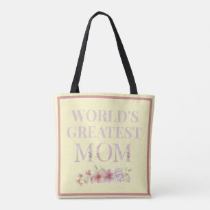 Bolso De Tela La flor de mamá más grande del mundo