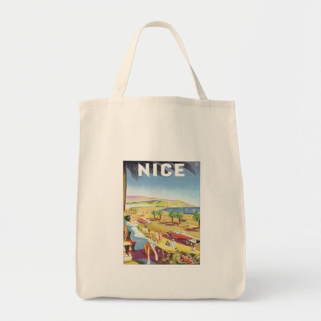 Bolso De Tela La Francia de Niza (Frente)