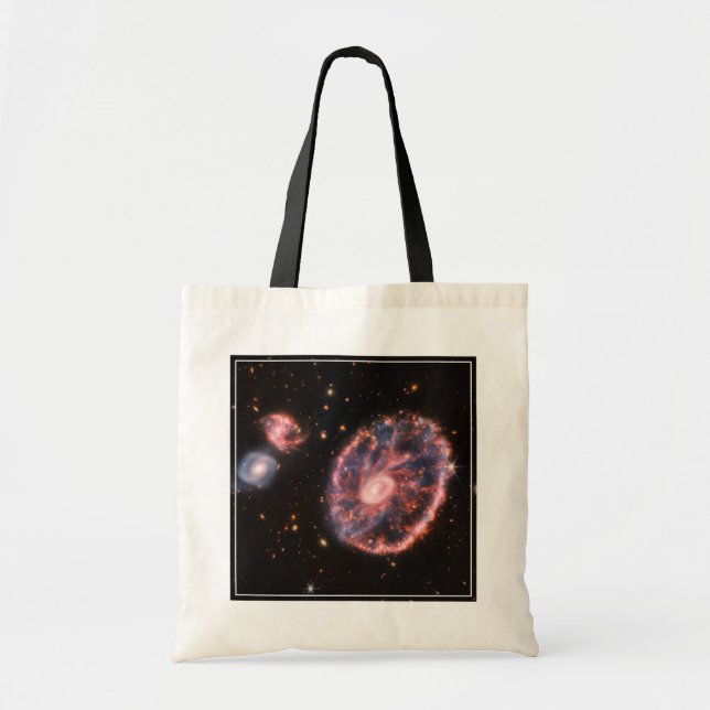 Bolso De Tela La Galaxia Del Cartón Y Sus Galaxias Compañeras. (Frente)