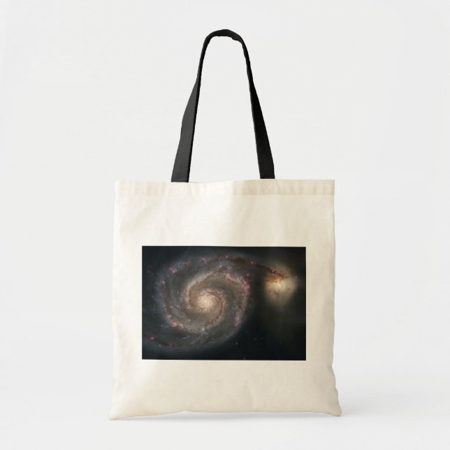 Bolso De Tela La galaxia Whirlpool M51 y la compañera en el espa (Frente)