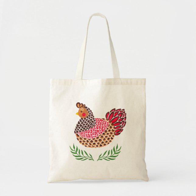 Bolso De Tela La gallina de Brown (Frente)