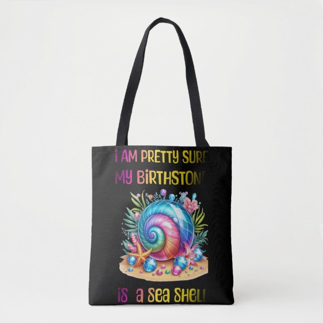 Bolso De Tela La gaviota marina de la concha marina del océano (Anverso)