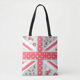 Bolso De Tela La gente divertida Quilt la Unión británica Jack P