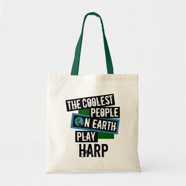 Bolso De Tela La gente más fresca en la arpa del juego de la (Frente)
