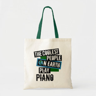 Bolso De Tela La gente más fresca en piano del juego de la