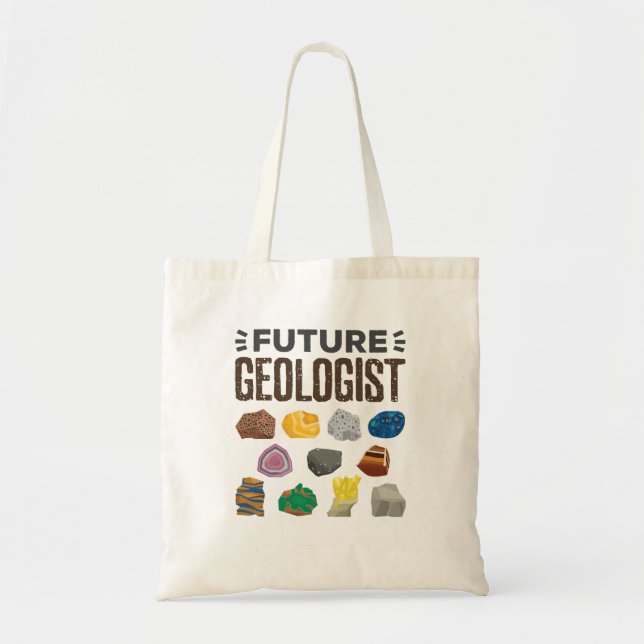 Bolso De Tela La geología geológica del futuro sacude gemas (Frente)