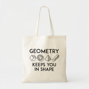 Bolso De Tela La Geometría Te Mantiene En Forma