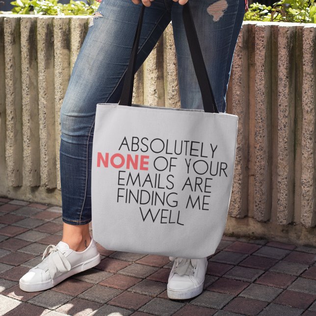 Bolso De Tela La gracioso moda sarcástica me encuentra bien tote (Subido por el creador)
