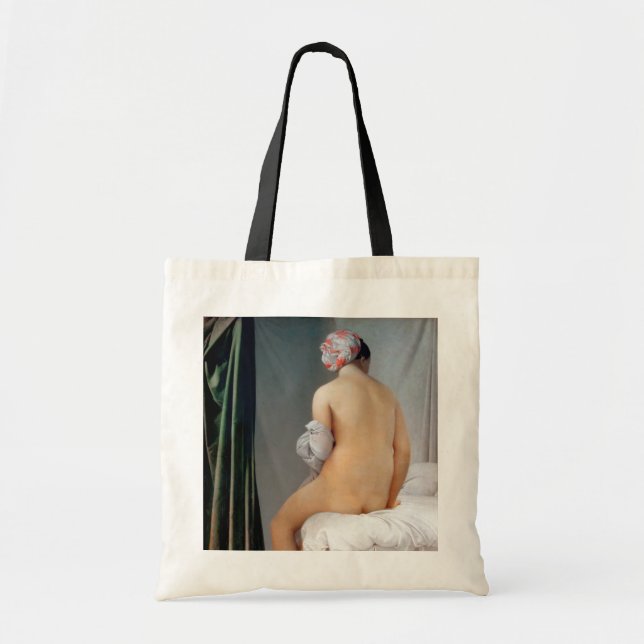 Bolso De Tela La gran breña (mujer sentada), Dominique Ingres (Frente)