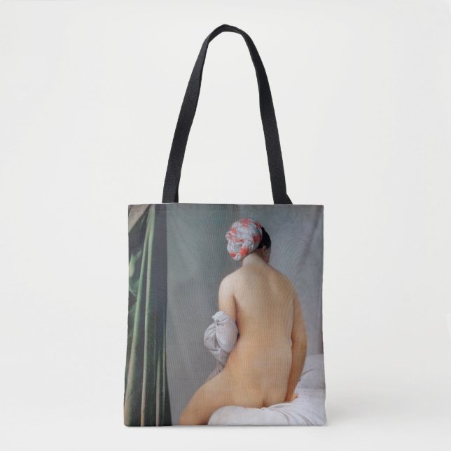 Bolso De Tela La gran breña (mujer sentada), Dominique Ingres (Anverso)