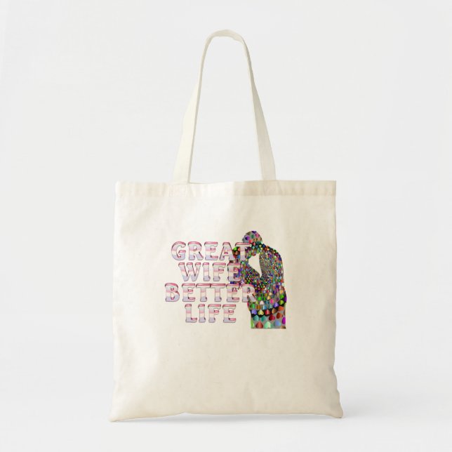Bolso De Tela La Gran Esposa Mejor Vida (Frente)