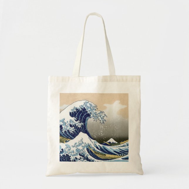 Bolso De Tela La gran ola de Kanagawa (Frente)