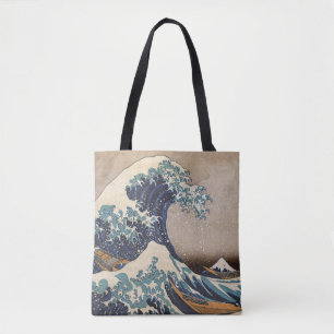Bolso De Tela La gran ola de Kanagawa