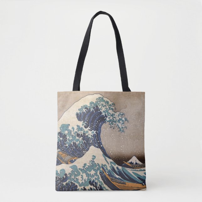 Bolso De Tela La gran ola de Kanagawa (Anverso)