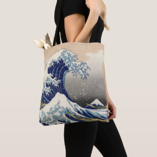 Bolso De Tela La gran ola de Kanagawa Hokusai