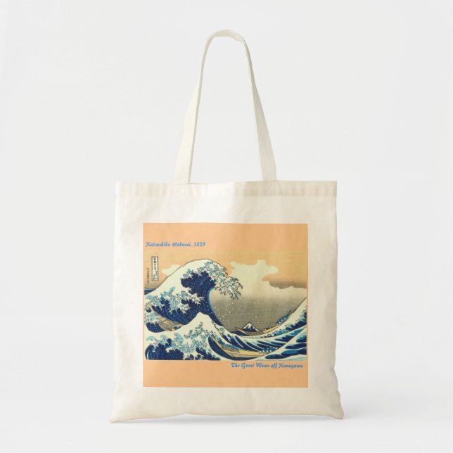 Bolso De Tela La gran onda de Kanagawa (Frente)