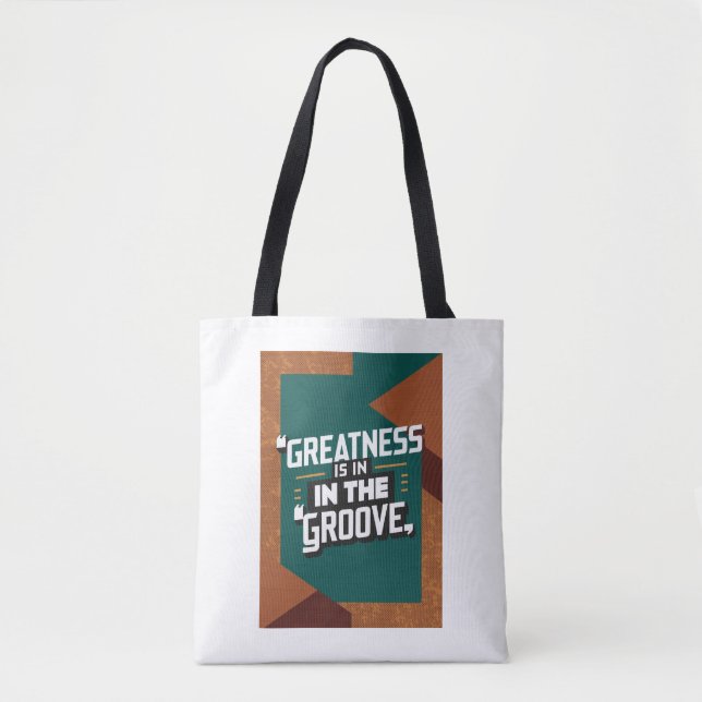 Bolso De Tela La grandeza está en la opción 2 de Groove (Anverso)