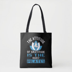Bolso De Tela La gratitud es el Pilates más alto