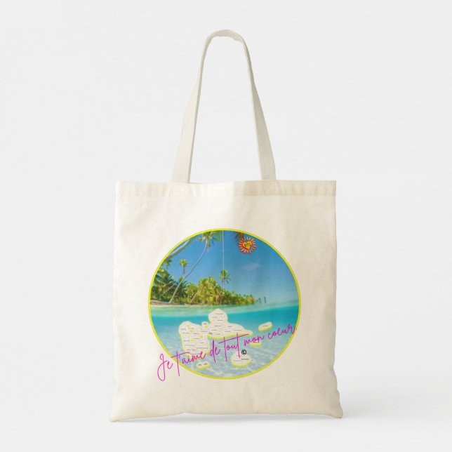 Bolso De Tela La Guadeloupe (Reverso)