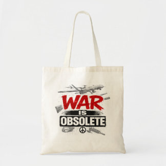 Bolso De Tela La guerra es obsoleta – Diseño de protesta de paz 