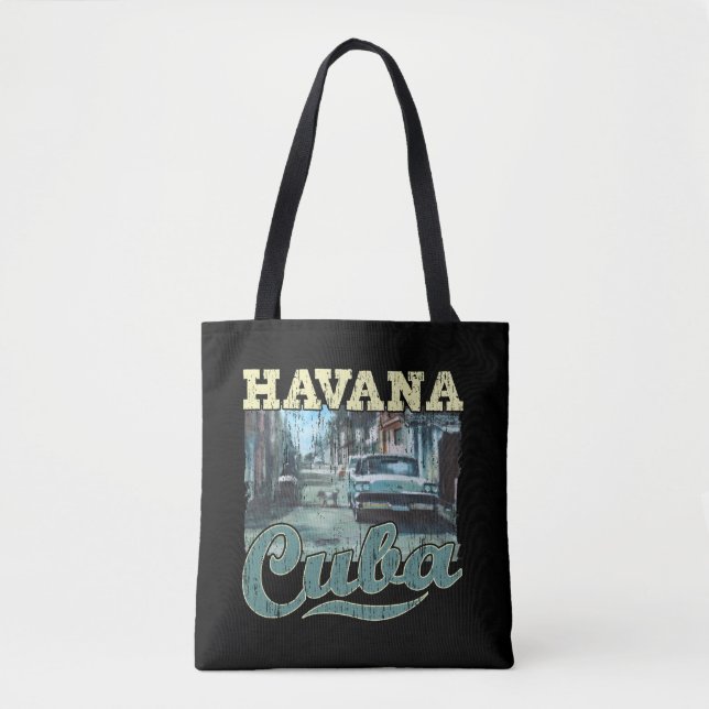 Bolso De Tela La Habana Cuba Graffiti Street Art - Love Habana (Anverso)