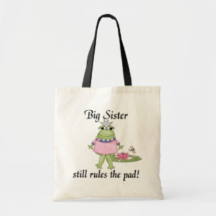 Bolso De Tela La hermana grande gobierna las camisetas del cojí