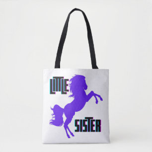 Bolso De Tela La hermana pequeña Pony Púrpura