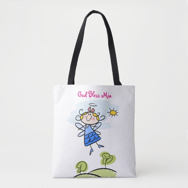 Bolso De Tela La hija pequeña Angel personalizada (Anverso)