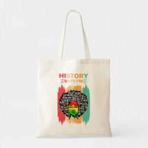 Bolso De Tela La historia dice que soy, Melanin Chica Mes de His